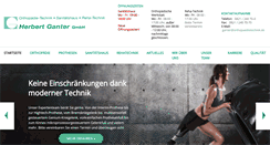 Desktop Screenshot of orthopaedietechnik.de
